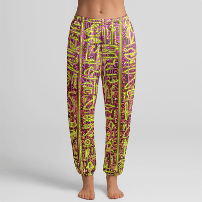 NEON GLYPHS Unisex Relaxed Sweatpant Electro Threads