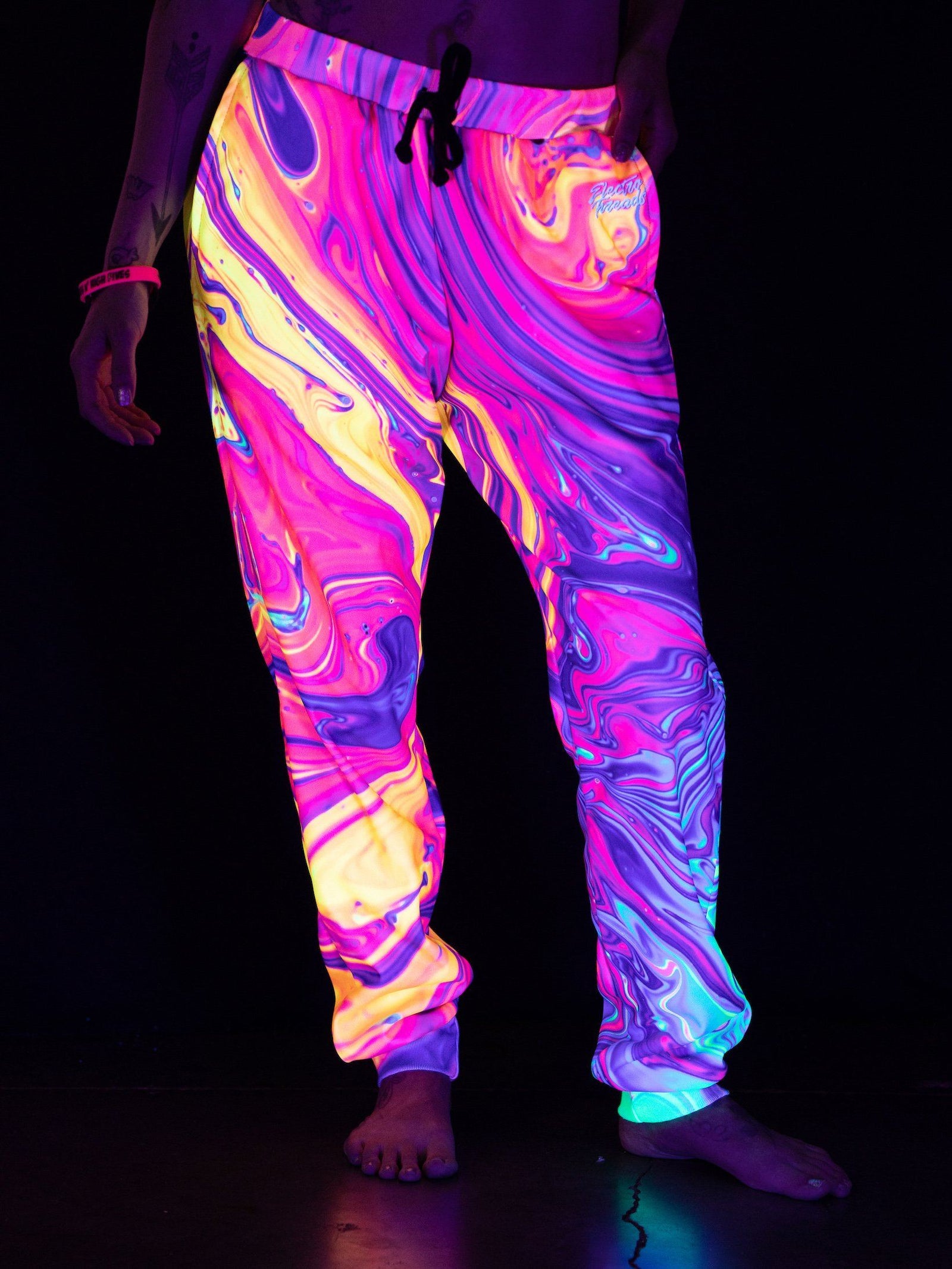 Neon Glow Psywear / Blacklight Leggings