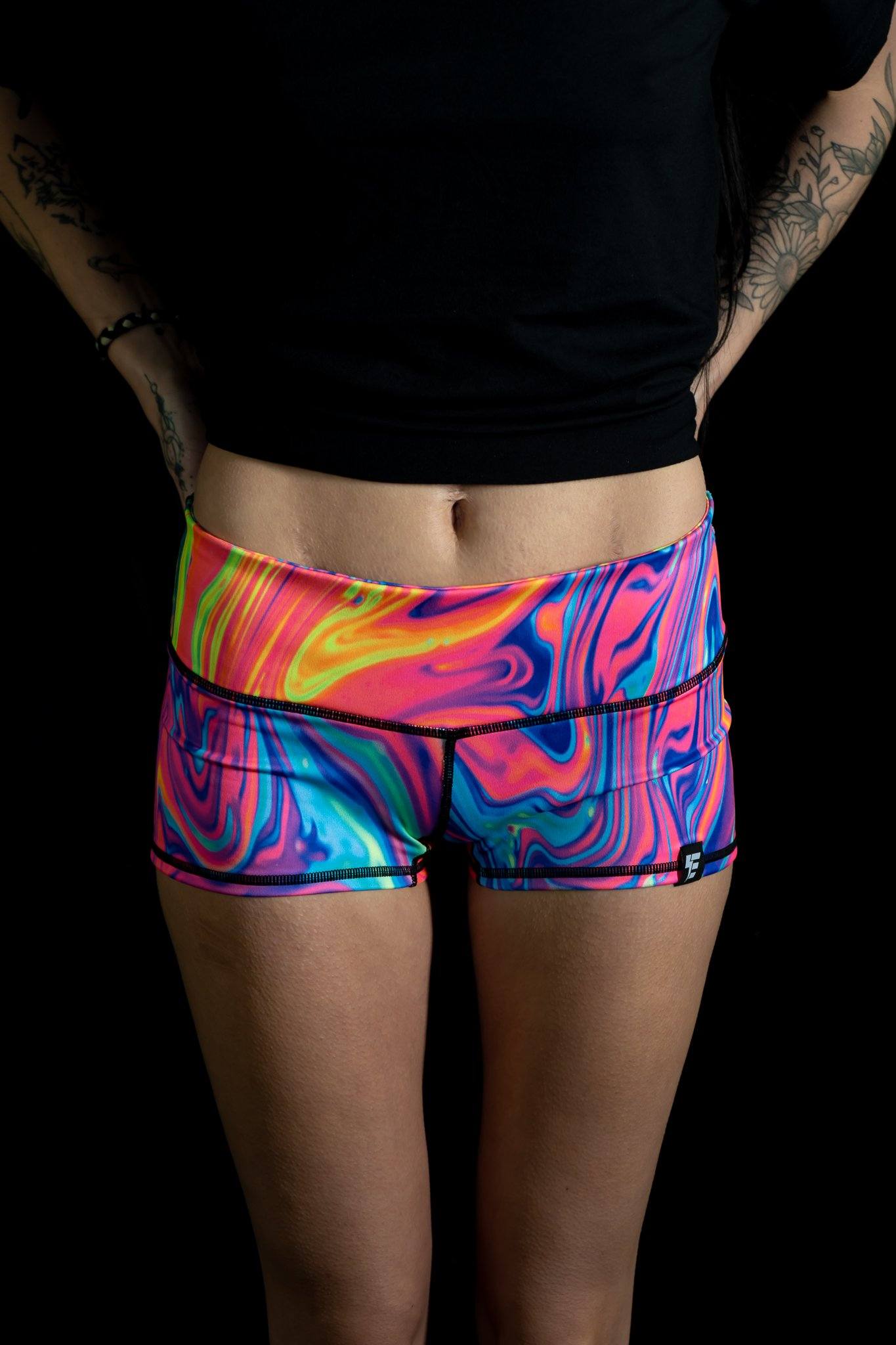 Neon Drippy (Pink) Shorts - Electro Threads