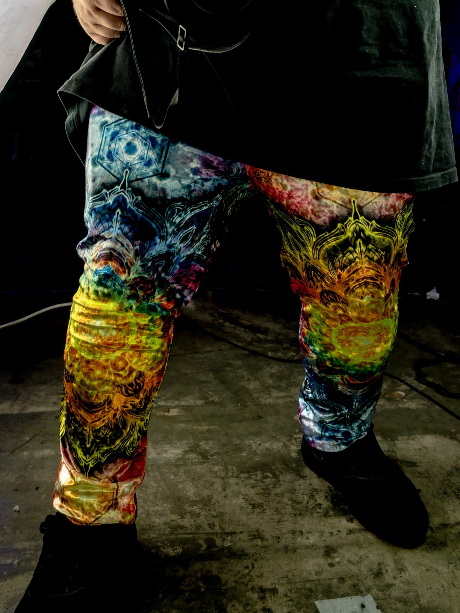 Neon Color Bolts Unisex Joggers - Electro Threads