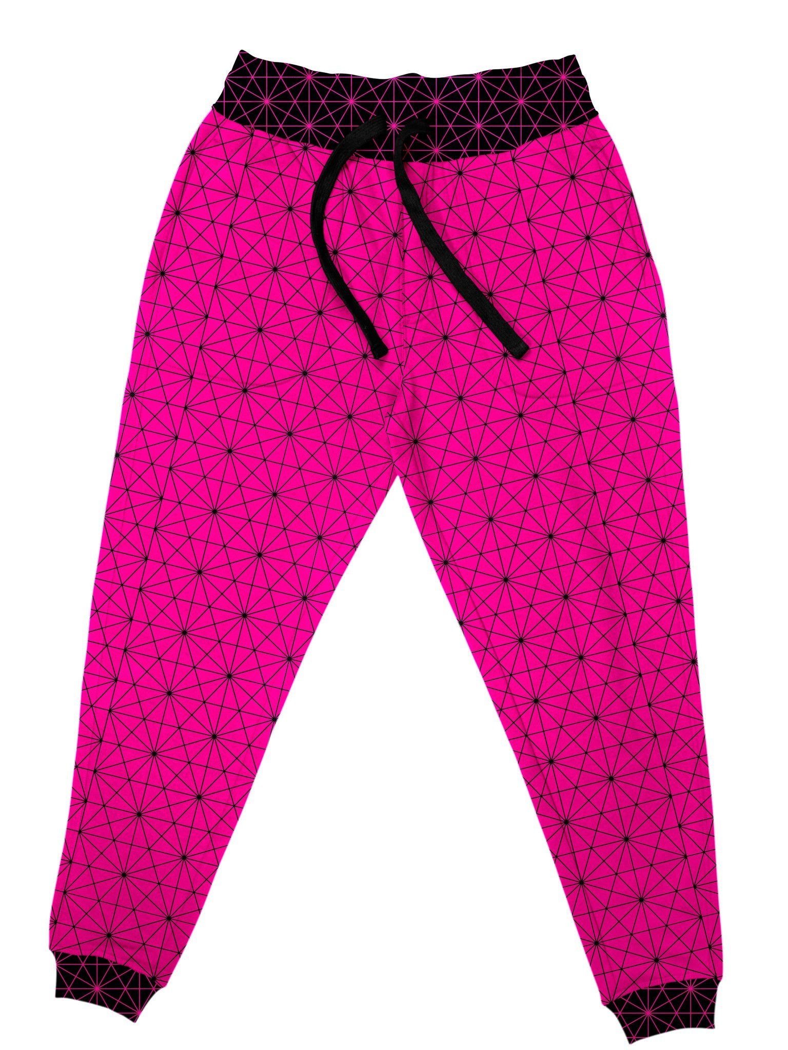 Neon Sacred Geo (Pink) Unisex Joggers Jogger Pant Electro Threads 