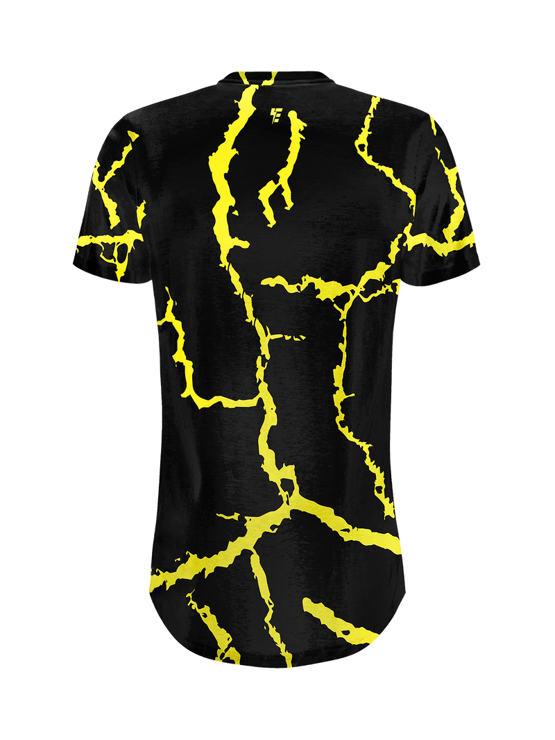 NEON SHOCK YELLOW TALL TEE Mens Tall Tee Electro Threads 