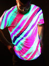 Neon Slasher Unisex Crew T-Shirts Electro Threads X-Small