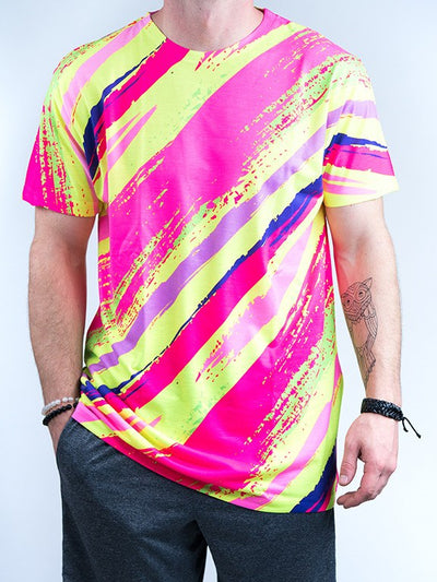 Neon Slasher Unisex Crew T-Shirts Electro Threads