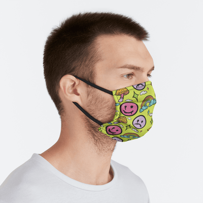 NEON SMILE CITY Face Mask Electro Threads