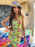 Neon Smile City Mini-dress Sexy Motion Bodycon Dress Electro Threads 