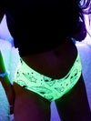 Neon Space Drip (Green) Booty Shorts Booty Shorts Electro Threads
