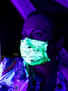 Neon Space Drip (Green) Face Mask Face Masks Electro Threads