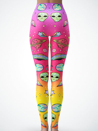Neon Space Drip (Rainbow) Tights Electro Threads