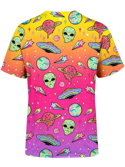 Neon Space Drip (Rainbow) Unisex Crew T-Shirts Electro Threads