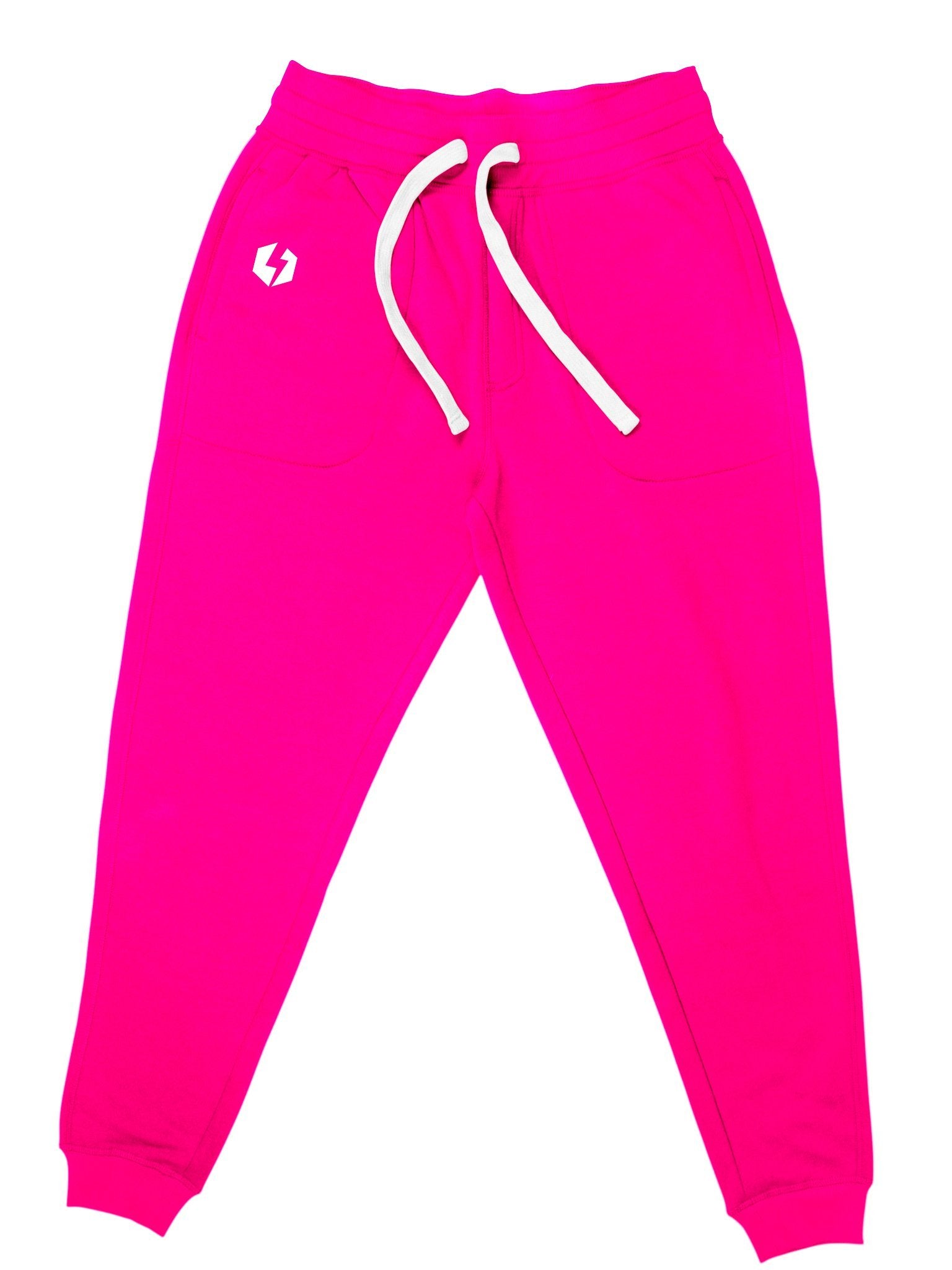 Pink Sweatpants, Soft Pink Jogger, Hand Printed Unisex Jogging