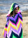 Neon Vibe Up Hooded Blanket Hooded Blanket Electro Threads