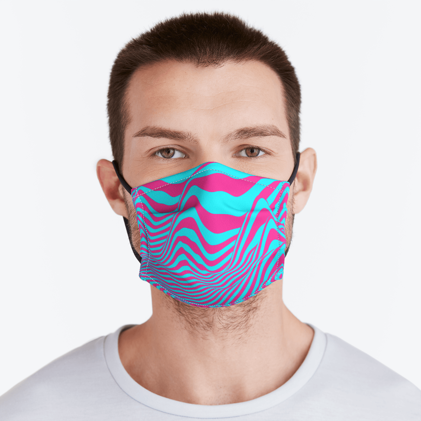 NEON WAVY Face Mask Electro Threads 