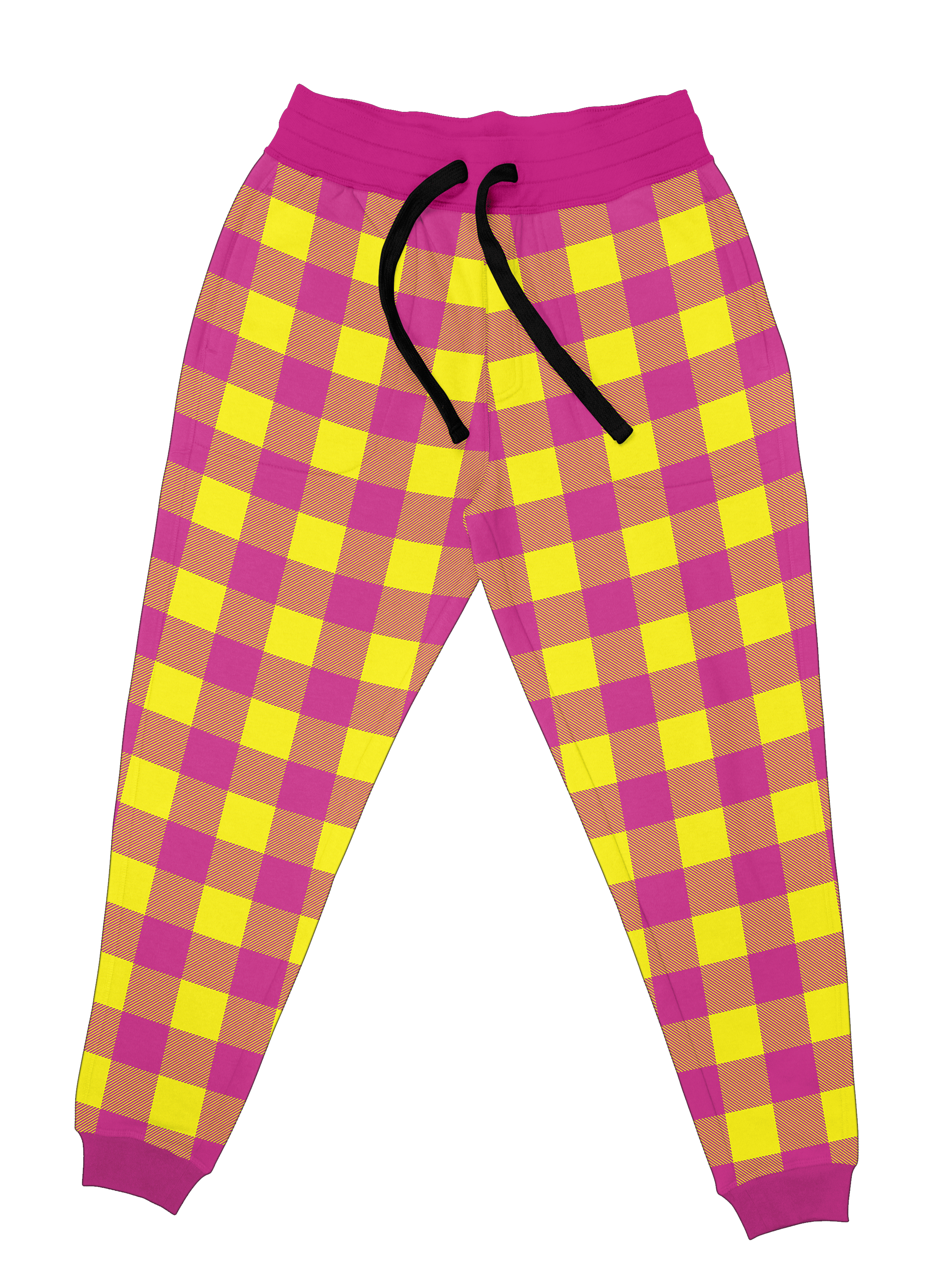 Yellow on sale plaid joggers