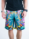 Optical Stained Glass Shorts Mens Shorts T6