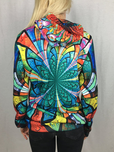 Optical Stained Glass Unisex Hoodie Pullover Hoodies T6