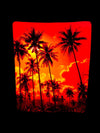 PALM TREE SUNSET FOOTSIE BLANKET Footed Blanket Electro Threads