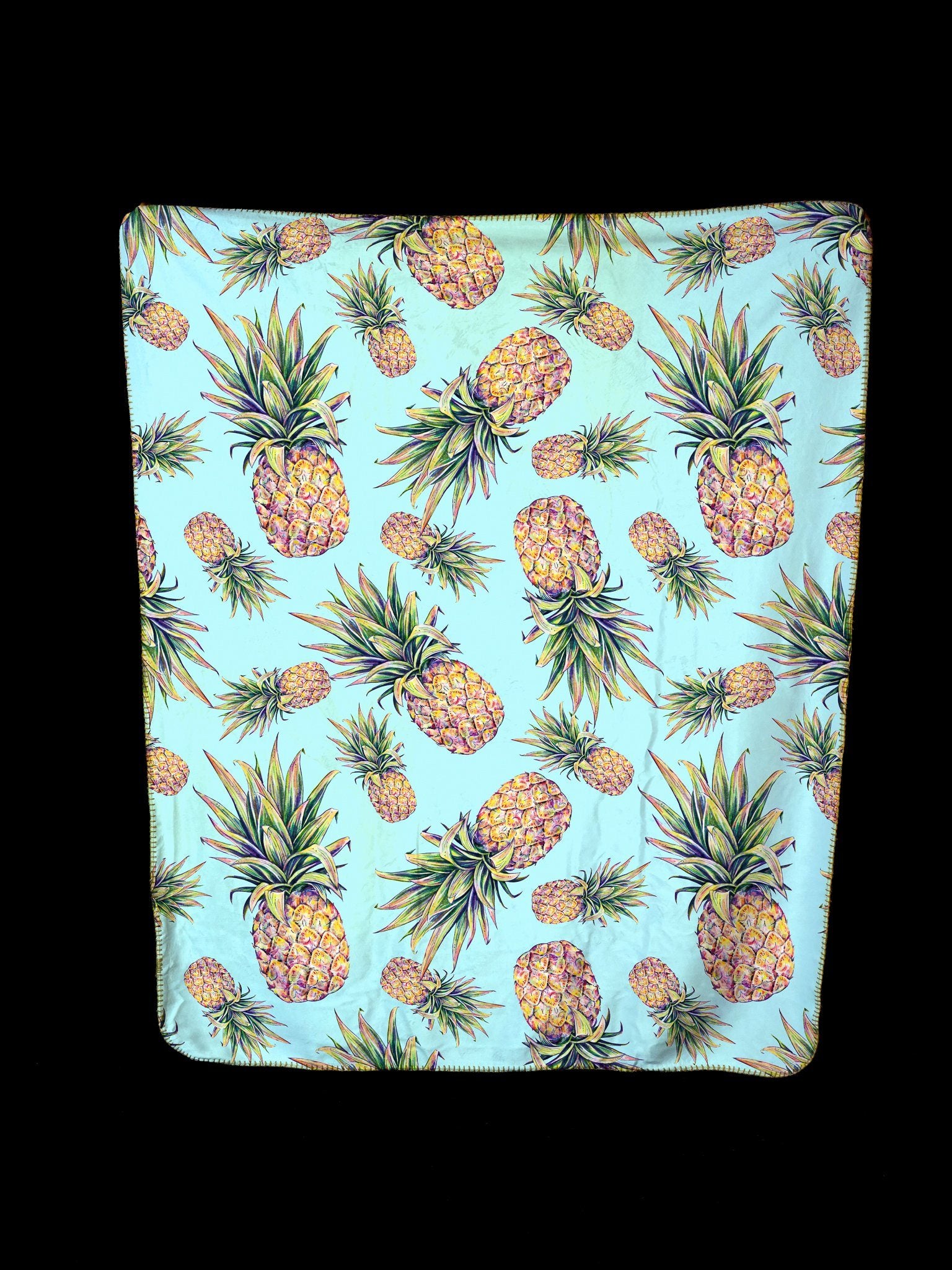 PASTEL PINEAPPLE FOOTSIE BLANKET Footed Blanket Electro Threads 