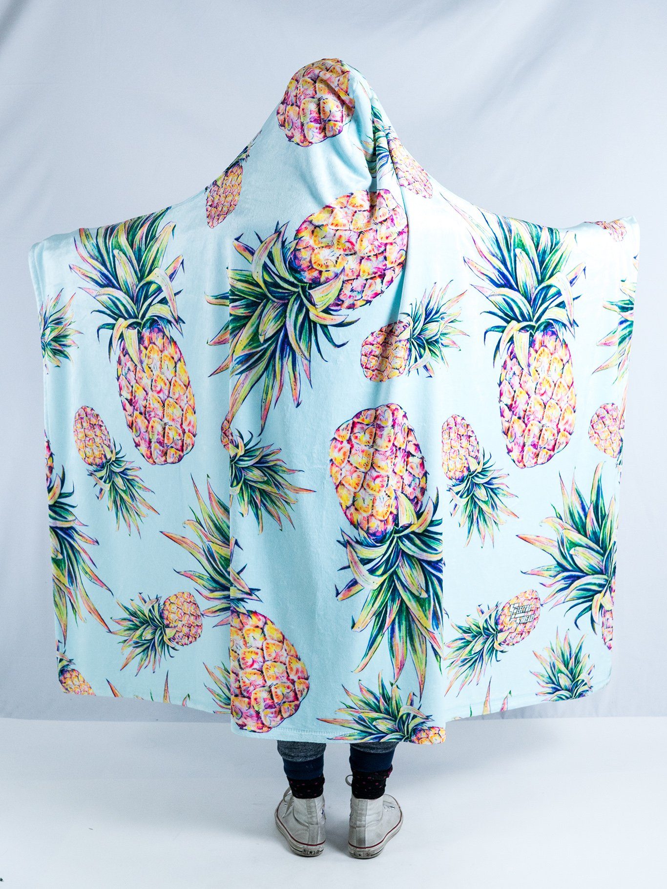 Pastel Pineapple Hooded Blanket Hooded Blanket Electro Threads 