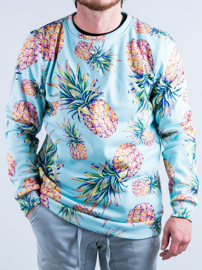 Pastel Pineapple Sweatshirt Sweatshirt T6 XS Turquoise