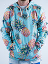 Pastel Pineapple Unisex Hoodie Pullover Hoodies T6 XS Turquoise Pullover Hoodie