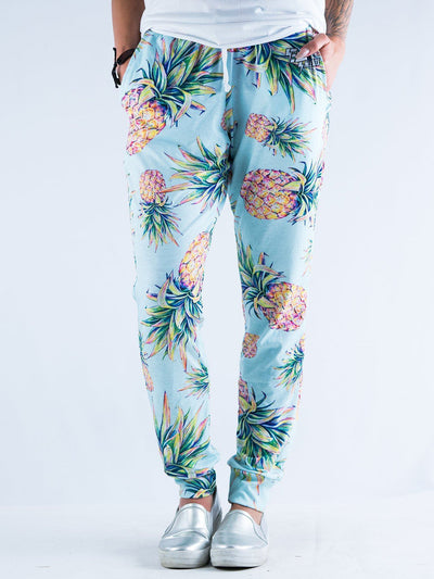 Pastel Pineapple Unisex Pajama Pants Pajama Pants T6 S Blue