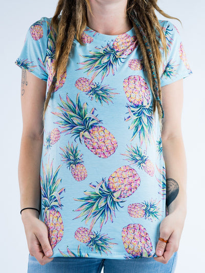 Pastel Pineapple Women's Crew T-Shirts T6