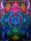 Platonic Mandala Footed Blanket Electro Threads