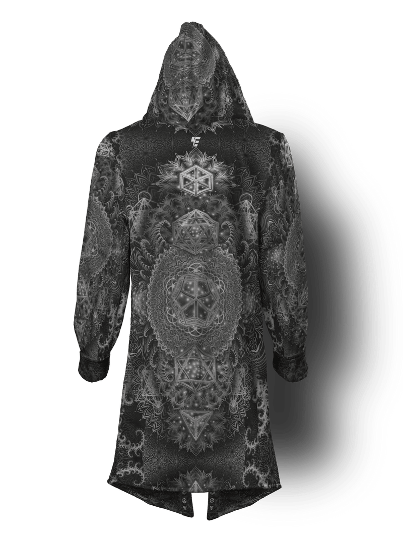 Platonic Mandala V2 Black Cyber Cloak Cyber Cloak Electro Threads Long Sleeve-No Bag XX-Small Cosmic Fur (Grey)
