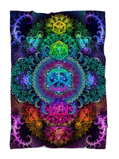 Platonic Mandala v2 Blanket Blanket Electro Threads