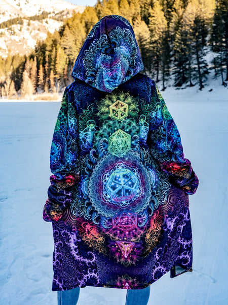 Platonic Mandala V2 Cyber Cloak - Electro Threads