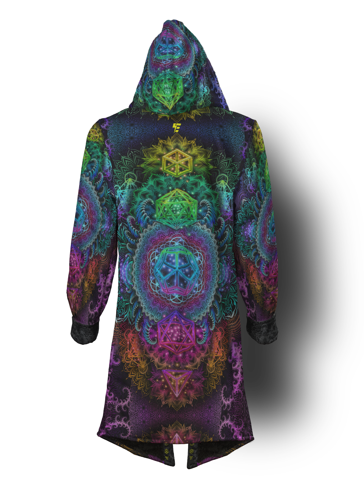 Neon Rainbow Tie Dye Affinity Cloak - Electro Threads