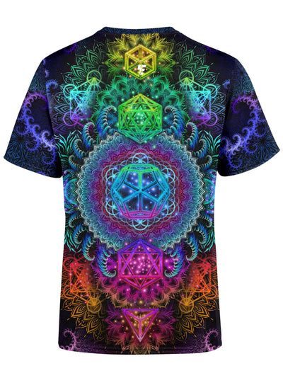 Platonic Mandala v2 Unisex Crew T-Shirts Electro Threads