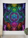 Platonic Mandala v2 Wall Tapestry Tapestry Electro Threads
