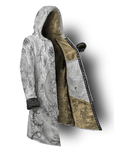 Platonic Mandala V2 White Cyber Cloak Cyber Cloak Electro Threads Long Sleeve-No Bag XX-Small Beige Sherpa