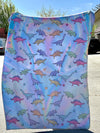 Pre-Historic Trip Footed Blanket Footed Blanket Electro Threads