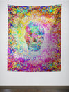 Psyched Mandala Skull Tapestry Tapestry Electro Threads