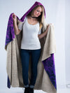 Purple Luxe Hooded Blanket Hooded Blanket Electro Threads