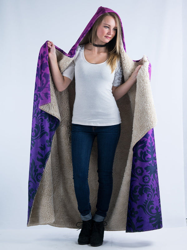 Purple best sale hooded blanket