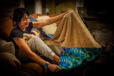 Ra Rising VISION Footed Blanket Footed Blanket Electro Threads