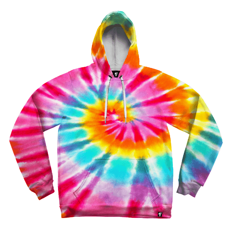 Rainbow Tie Dye Unisex Hoodie Pullover Hoodies T6 