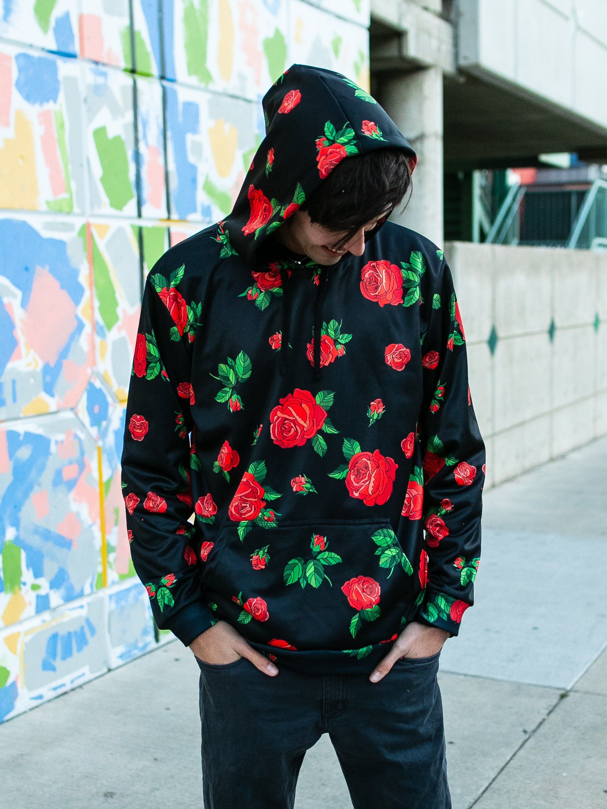 Red Roses Unisex Hoodie - Electro Threads