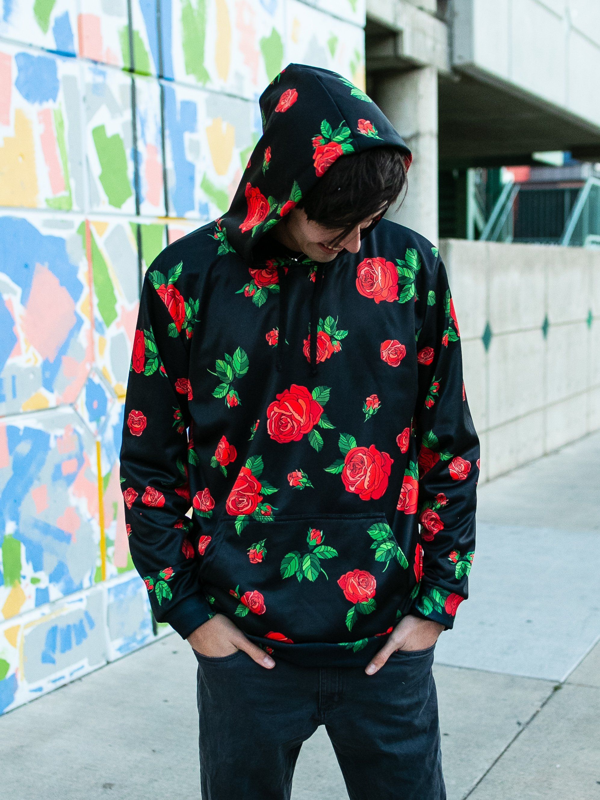 Rute offer lineær Red Roses Unisex Hoodie - Electro Threads