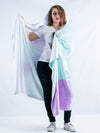 Retro Fineapple Hooded Blanket Hooded Blanket Electro Threads ADULT 60"X80" MICRO FLEECE