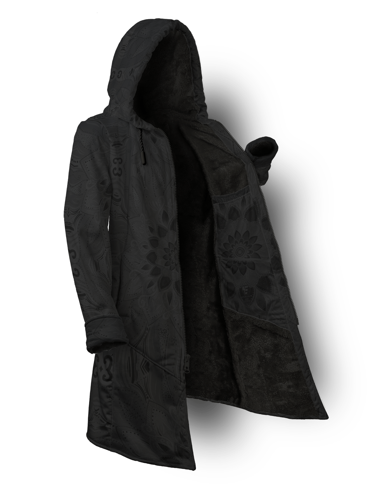 Rosebud Black Cyber Cloak Cyber Cloak TCG Long Sleeve-No Bag XX-Small Black Sherpa