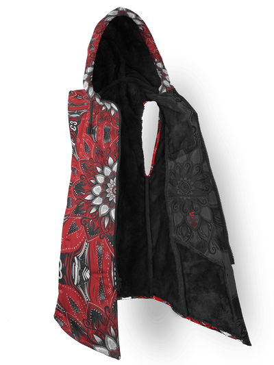Rosebud Red Cyber Cloak Cyber Cloak TCG Sleeveless-No Bag XX-Small Black Sherpa