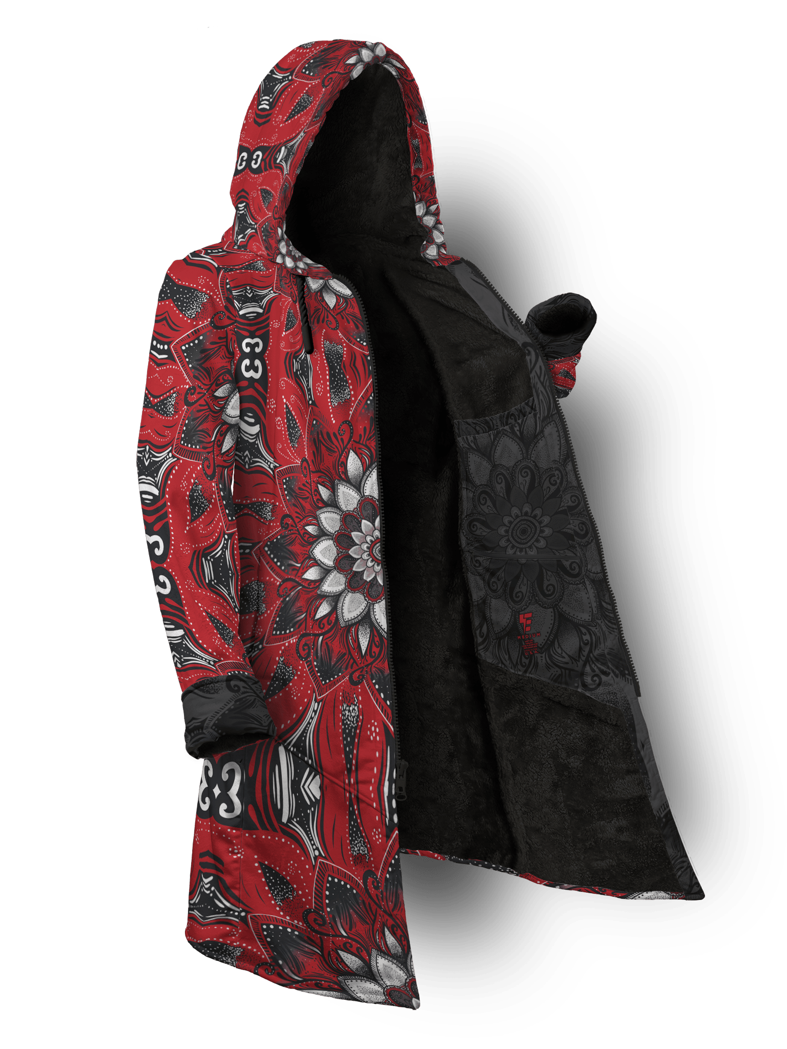 Rosebud Red Cyber Cloak Cyber Cloak TCG Long Sleeve-No Bag XX-Small Black Sherpa