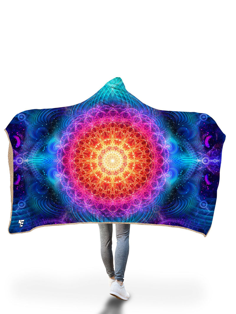 Shamanic Wisdom Hooded Blanket Hooded Blanket Electro Threads 