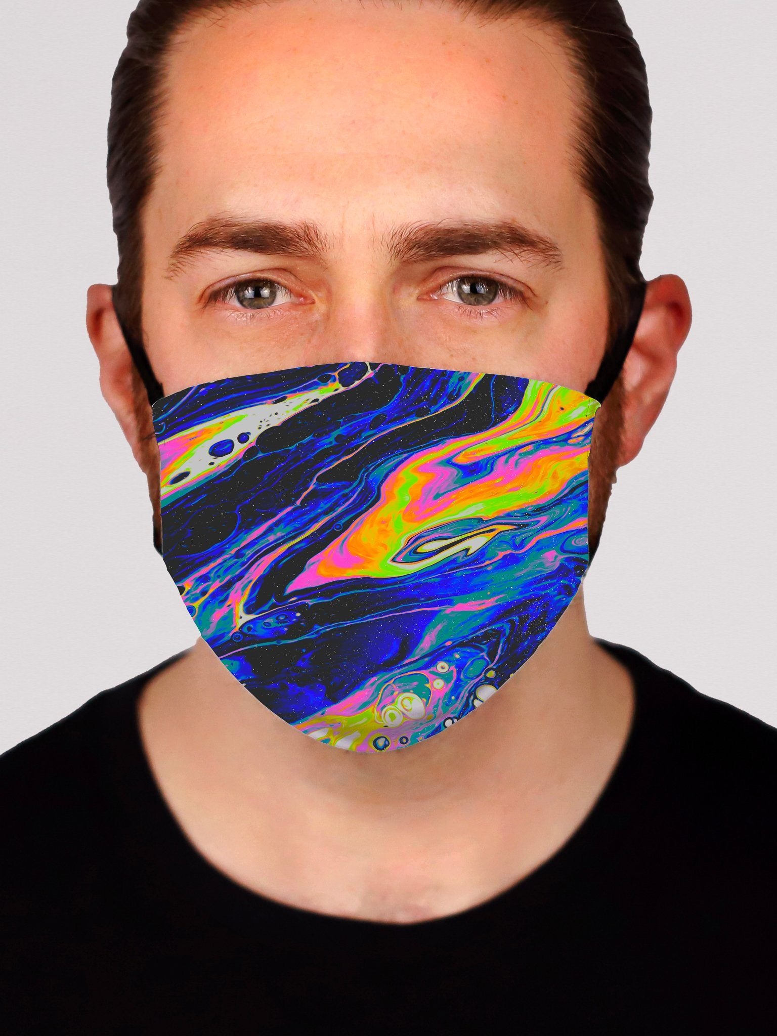 Slow Ice, Old Moon Face Mask Face Masks Electro Threads 