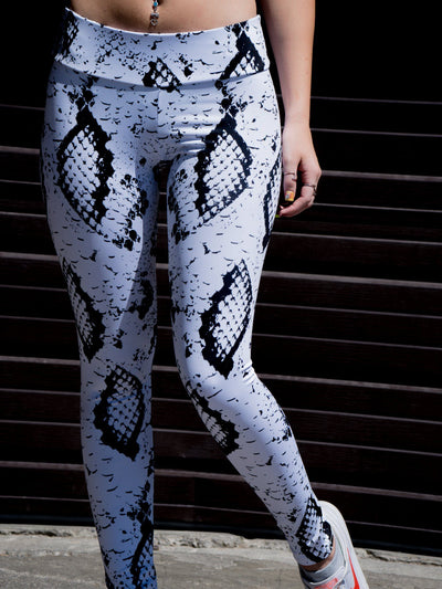COPY - Mono B White Snake Skin Leggings multiple …  Skins leggings, White  floral leggings, Cut leggings